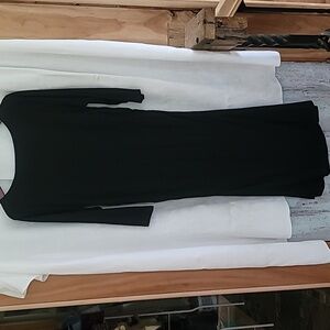 A black midi dress, 3/4 sleeve,  size XL